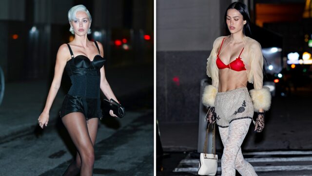 Delilah Hamlin und Amelia Hamlin erhitzen NYC in sexy Dessous

