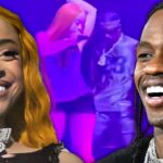 Ice Spice Twerks für Super Bowl Party Crowd während der Aufführung mit Travis Scott