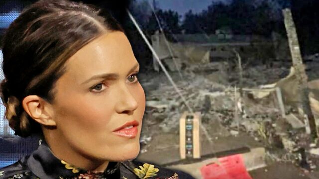 Mandy Moore sprengt Amazon, weil er das Paket bei Burned Down nach Hause abgesetzt hat

