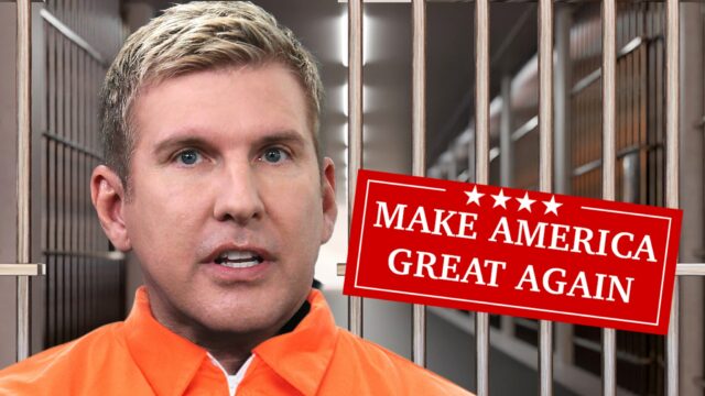 Todd Chrisley behauptet, Gefängniswärter habe den Maga -Aufkleber aus Cell entfernt, Hoffnung auf Begnadigung

