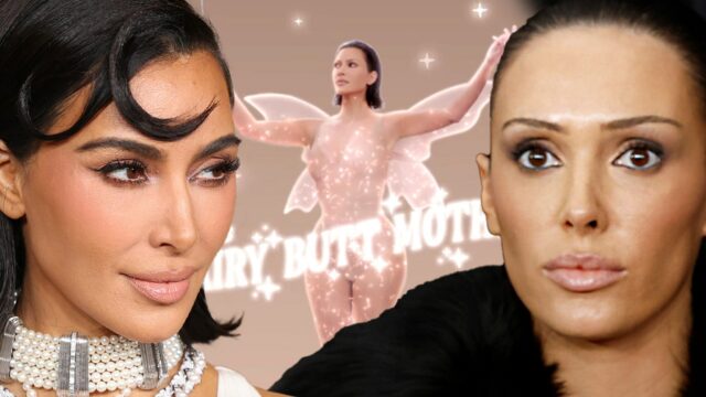 Kim Kardashian Channels Bianca Censori in der neuen Skims -Kampagne

