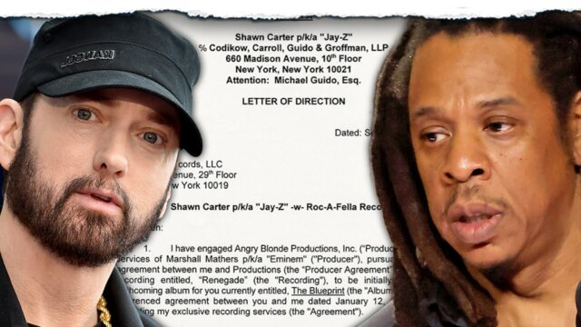 Jay-Z & Eminem unterzeichneten 'Renegade' Contract Hits Auction Block

