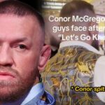 Conor McGregor scheint den Khabib Nurmagomedov -Fan in Vegas zu spucken