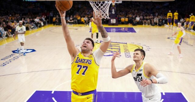 Luka Doncic bekommt La Lakers Debüt mit dem Sieg gegen Utah Jazz

