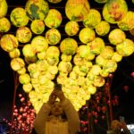 Lanternfestival mit Lichtern, Reisknödeln in Taiwan und China gefeiert