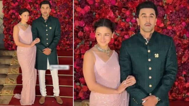 Alia Bhatt und Ranbir Kapoor strahlen Eleganz in der ethnischen Couture bei Aadar Jain und Alekha Advanis mit Stars besetzte Hochzeit aus (Video ansehen)

