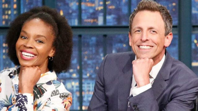 Amber Ruffin verteidigt Seth Meyers auf dem Braten, der laut einigen Trump in die Politik geführt hat: "Am Ende sind die Witze auf uns" | Video

