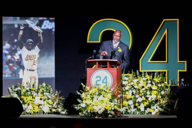 Fotos: Leben der Legende von A Rickey Henderson, die am Memorial in Oakland gefeiert wurde

