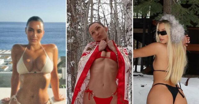 Die heißesten Bikini -Momente von 2025: Kim Kardashian, Bella Hadid, Plus

