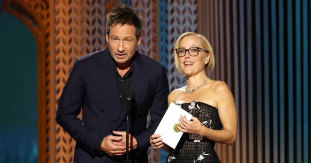 David Duchovny, Gillian Anderson "X Dateien" Chemie bei SAG Awards wieder entfachen

