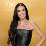 Demi Moore ist bei den SAG Awards 2025 unglaublich verärgert in Leder verärgert