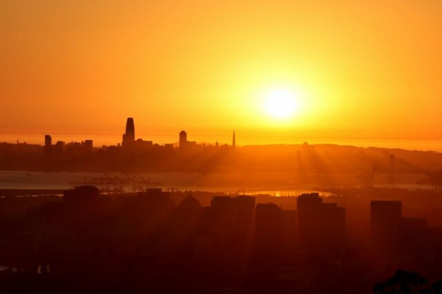 Die Bay Area beginnt über den Übergang von Regen und windig zu sonnig und kalt

