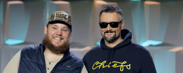 Eric Church & Luke Combs erhalten einen humanitären Preis für das Hégragan Héragan -Konzert Hélène

