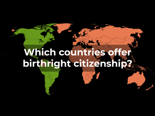 Welche Länder bieten außer den Vereinigten Staaten die Geburtsrecht der Staatsbürgerschaft an?

