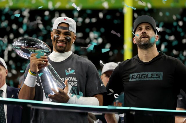 Eagles stellen eindeutige Aufzeichnung nach Super Bowl -sejr auf

