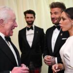 König Charles und Königin Camilla Abendessen mit Stanley Tucci, Beckhams und mehr