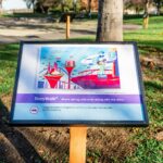 Nehmen Sie einen Storywalk in Milpitas 'Murphy Park