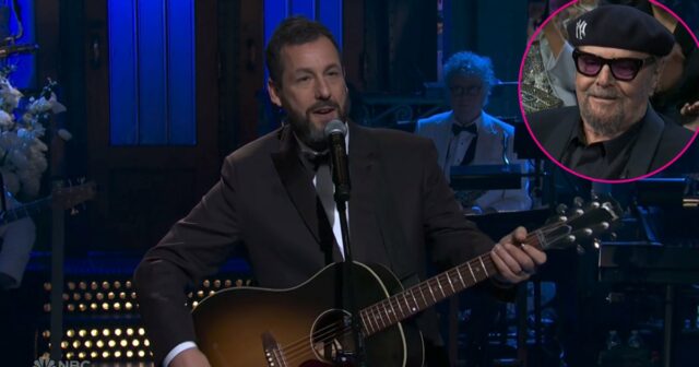 Adam Sandler verkündet Jack Nicholson "tat" bei "SNL 50"

