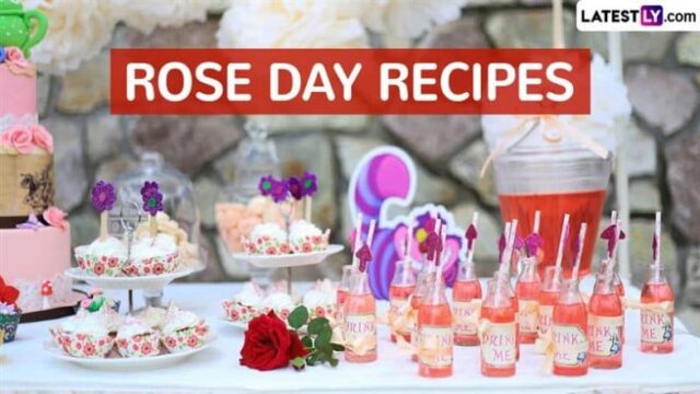 Happy Rose Day 2025: Cupcakes, Tee, Kekse und mehr, köstliche Rezepte zum Thema Rosenthema, die ein Muss sind, um den ersten Tag der Valentine-Woche zu feiern (Videos ansehen)

