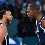 Ehemalige Warriors Steph Curry und Kevin Durant sowie LeBron James und Anthony Davis, die in "Team Shaq" All-Star-Kader wiedervereinigt werden sollen