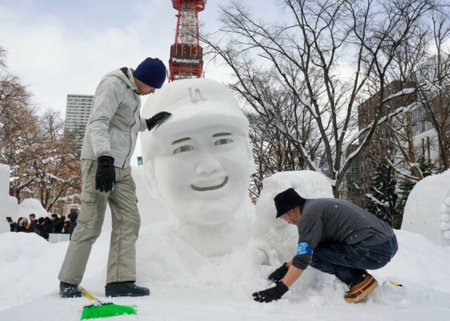 Skulptur von Shohei Ohtani in Japan wird viral

