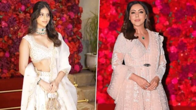 Gauri Khan und Suhana Khan machen eine stilvolle Mutter-Tochter-Erklärung bei der Hochzeit von Aadar Jain-Alkha Advani (Videos ansehen)

