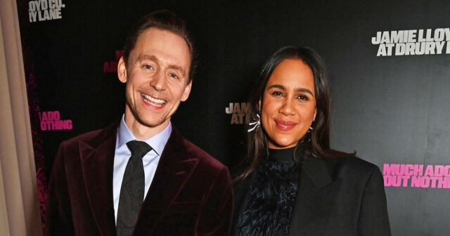 Tom Hiddleston feiert die Eröffnung von "viel Ado über nichts" mit Zawe Ashton

