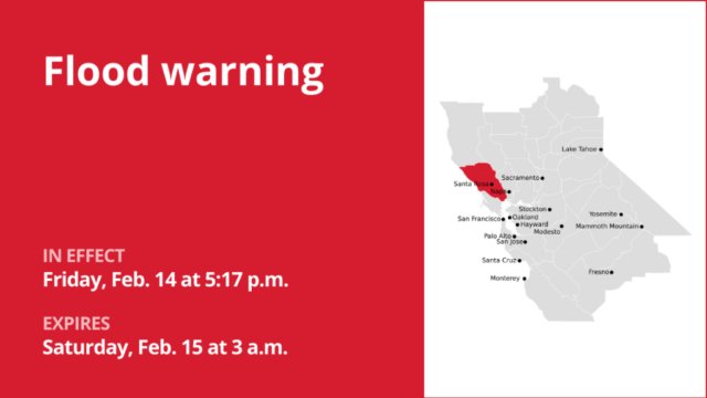 Update: Flutwarnung, die Sonoma County bis 3 Uhr morgens am Samstag um 3 Uhr morgens betrifft

