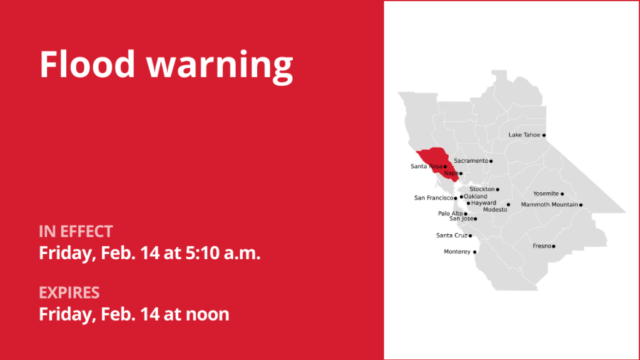 UPDATE: Flutwarnung, die Sonoma County bis Freitag Mittag betrifft

