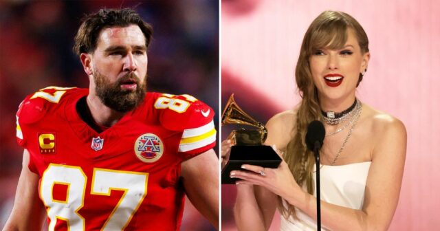 Warum Travis Kelce wahrscheinlich mit Taylor Swift durch die Grammys springen wird

