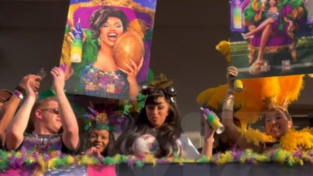 Cardi B -Partys in der Bourbon Street, um das Super Bowl -Wochenende zu starten

