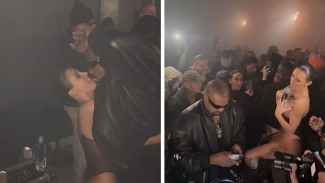 Kanye West und Bianca Censori lecken sich bei Grammys After-Party gegenseitig

