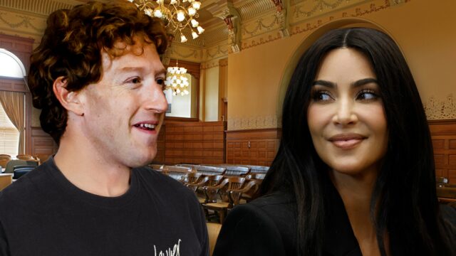 Mark Zuckerberg rockt ein "Kim ist mein Anwalt" -Hemd

