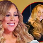 Mariah Carey trägt ein glühendes Mesh -Top, Leggings zum Top Golf in Las Vegas