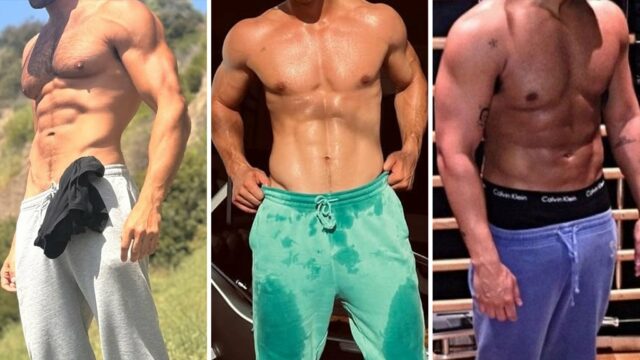 Shirtless Studs in Jogginghosen erraten, wer für den nationalen bequemen Tag!

