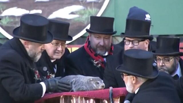 PunxSutawney Phil sagt 6 weitere Winterwochen voraus

