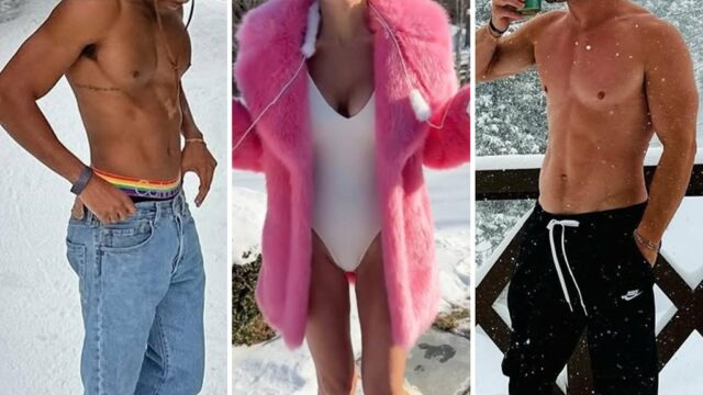 Sexy Stars im Schnee - Ratet mal, wer!

