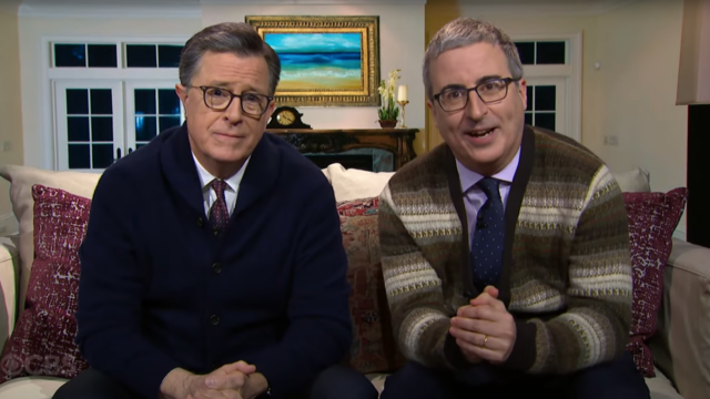 Stephen Colbert und John Oliver rufen eine Familienversammlung an

