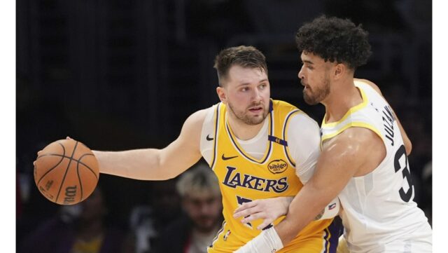 Luka Doncic bringt Lakers Debüt und klickt mit LeBron James im Rout von Jazz

