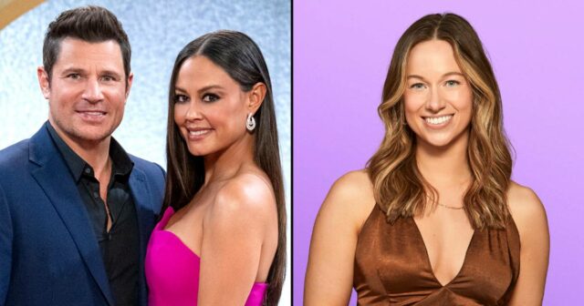 Love ist Blinds Nick und Vanessa Lachey verteidigen die Vorinspektakelverbindung von Lauren

