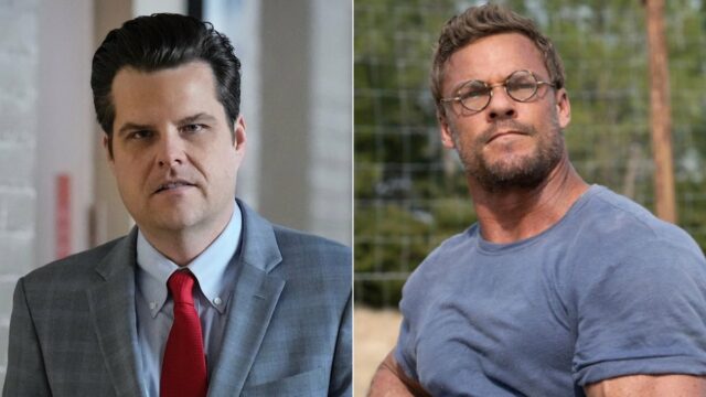 Matt Gaetz besteht darauf, dass er und der Star von "Alan Ritchson" nicht Gegner waren, nachdem der Schauspieler ihn als "Motherf - Ker" bezeichnet hatte.

