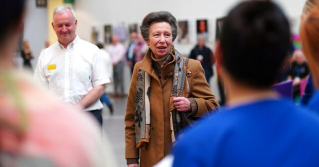 Prinzessin Anne besucht das Krankenhaus, in dem sie wegen Gehirnerschütterung behandelt wurde

