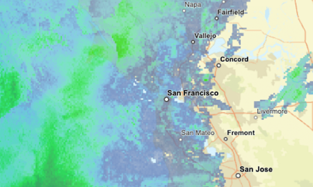 Live -Karte: Verfolgen Sie den Regen in der Bay Area

