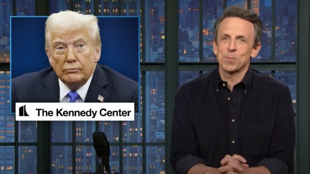 Seth Meyers sagt die nächste Runde der Gewinner des Kennedy Center voraus, da Trump Präsident ist | Video

