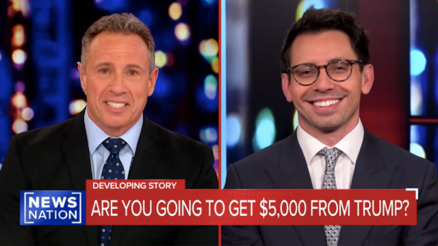 Chris Cuomo ist schwindelig um mehr als 5.000 US -Dollar für den Dividendenvorschlag "Doge Dividend": "Ich möchte den Scheck! | Video

