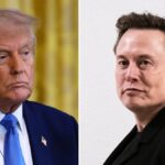 Clip erzeugt von Ai-Trump-Licking Elon Musk Les Toles Fließen auf einer Schleife in Hud-Büros | Video