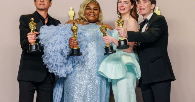 Robert Downey Jr., Emma Stone, Cillian Murphy, Da'vine Joy Randolph, um bei 2025 Oscars zu präsentieren

